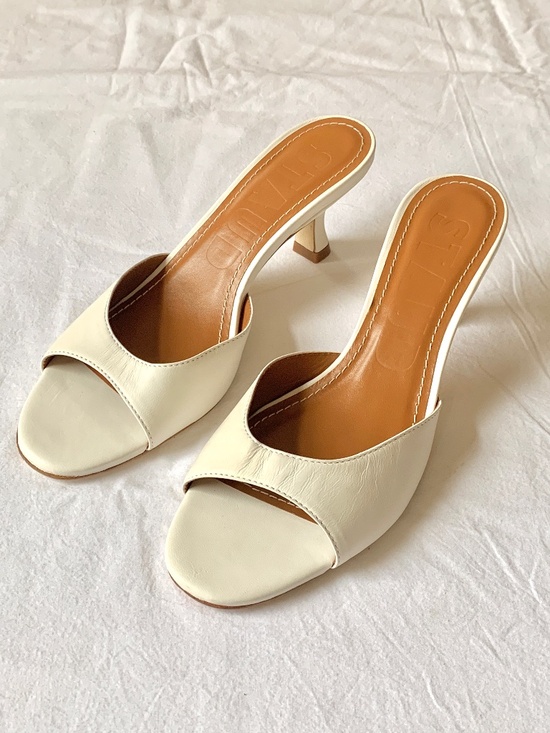 STAUD Shoes - Staud Brigette Leather Heeled Sandals 36